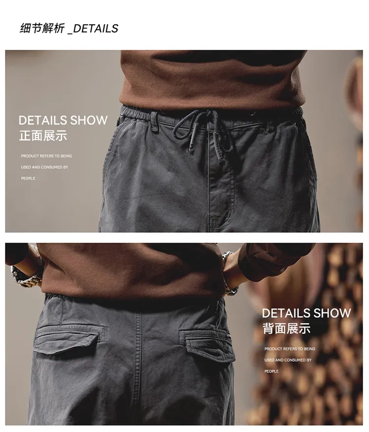 Pantalón Cargo corte jogger, multibolsillo para mujer — Detalles del producto 6