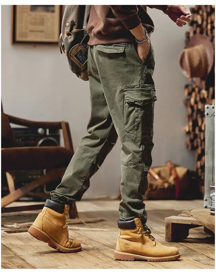 Pantalón Cargo corte jogger, multibolsillo para mujer — Detalles del producto 9