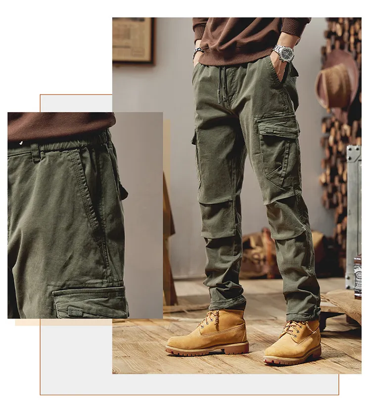 Pantalón Cargo corte jogger, multibolsillo para mujer — Detalles del producto 10