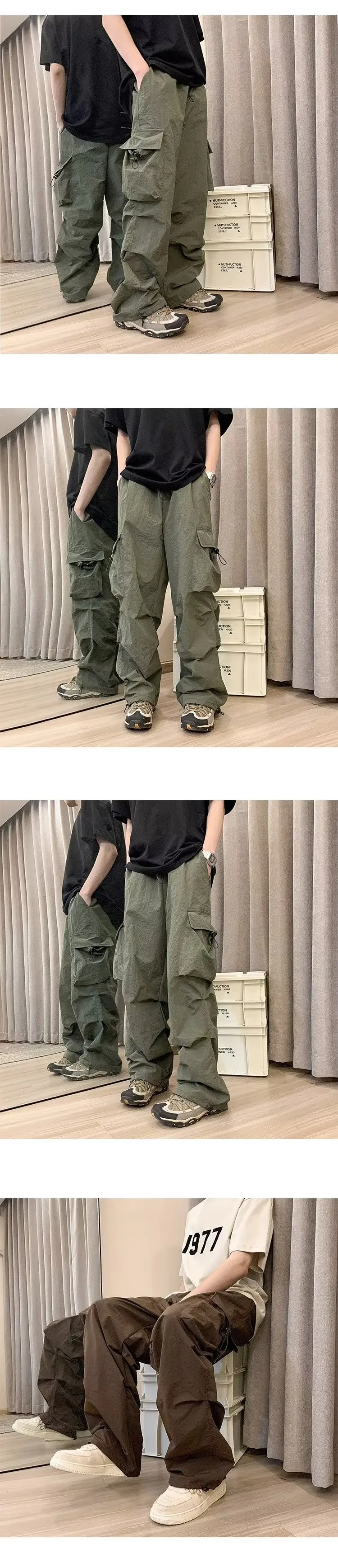 Pantalón Cargo multibolsillo para hombre — Detalles del producto 9