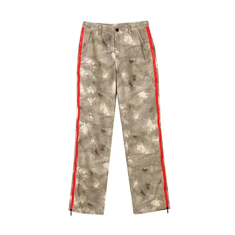 Calça Cargo estilo harém de camuflagem com múltiplos bolsos Masculina — view 1