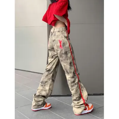 Calça Cargo estilo harém de camuflagem com múltiplos bolsos Masculina — view 5