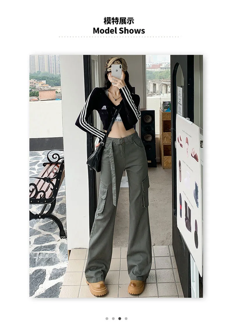 Flared Multi-Pocket Cargo Pants — Product details 2