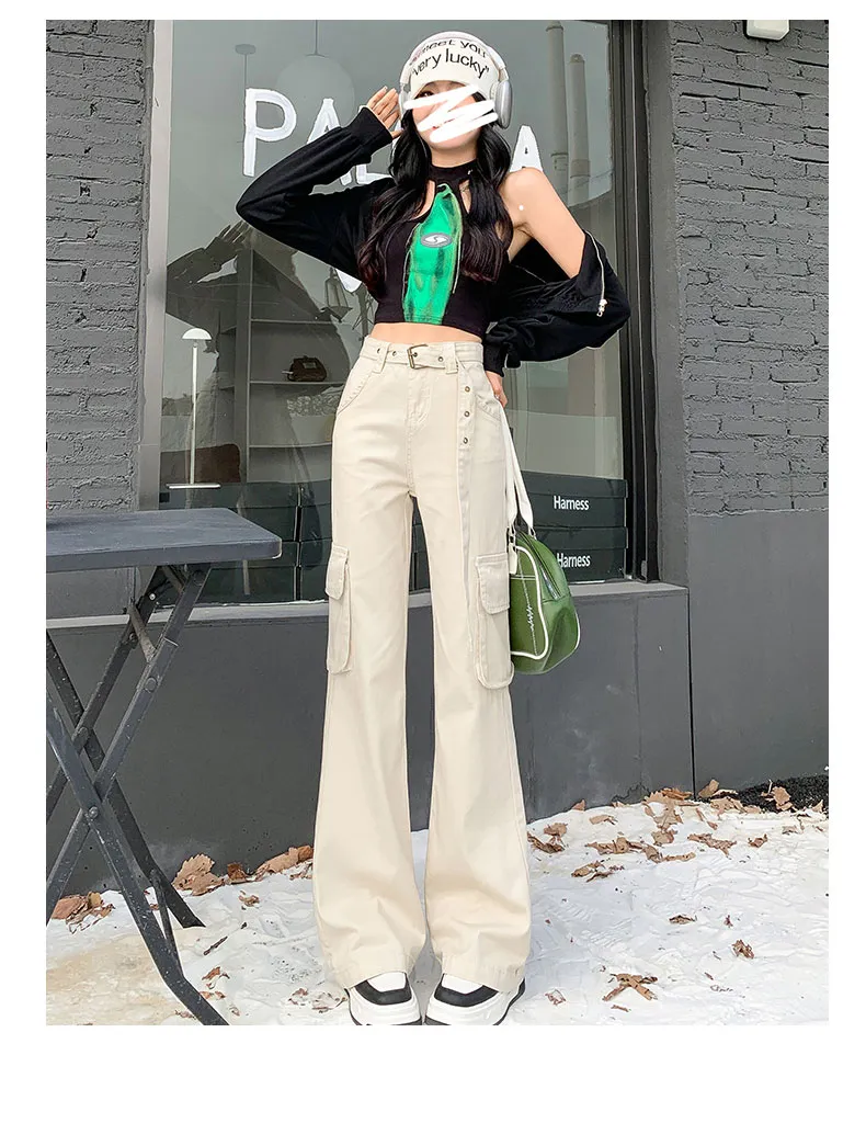 Flared Multi-Pocket Cargo Pants — Product details 8