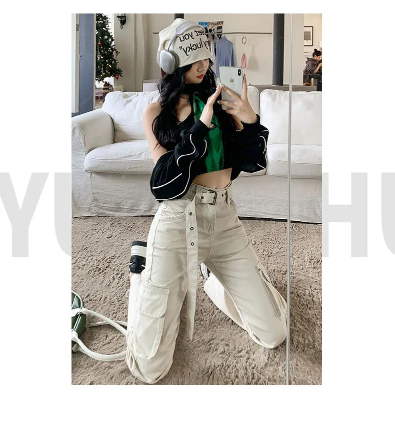 Flared Multi-Pocket Cargo Pants — Product details 9