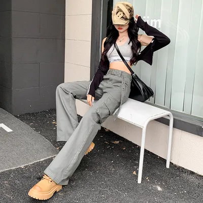 Flared Multi-Pocket Cargo Pants — view 5