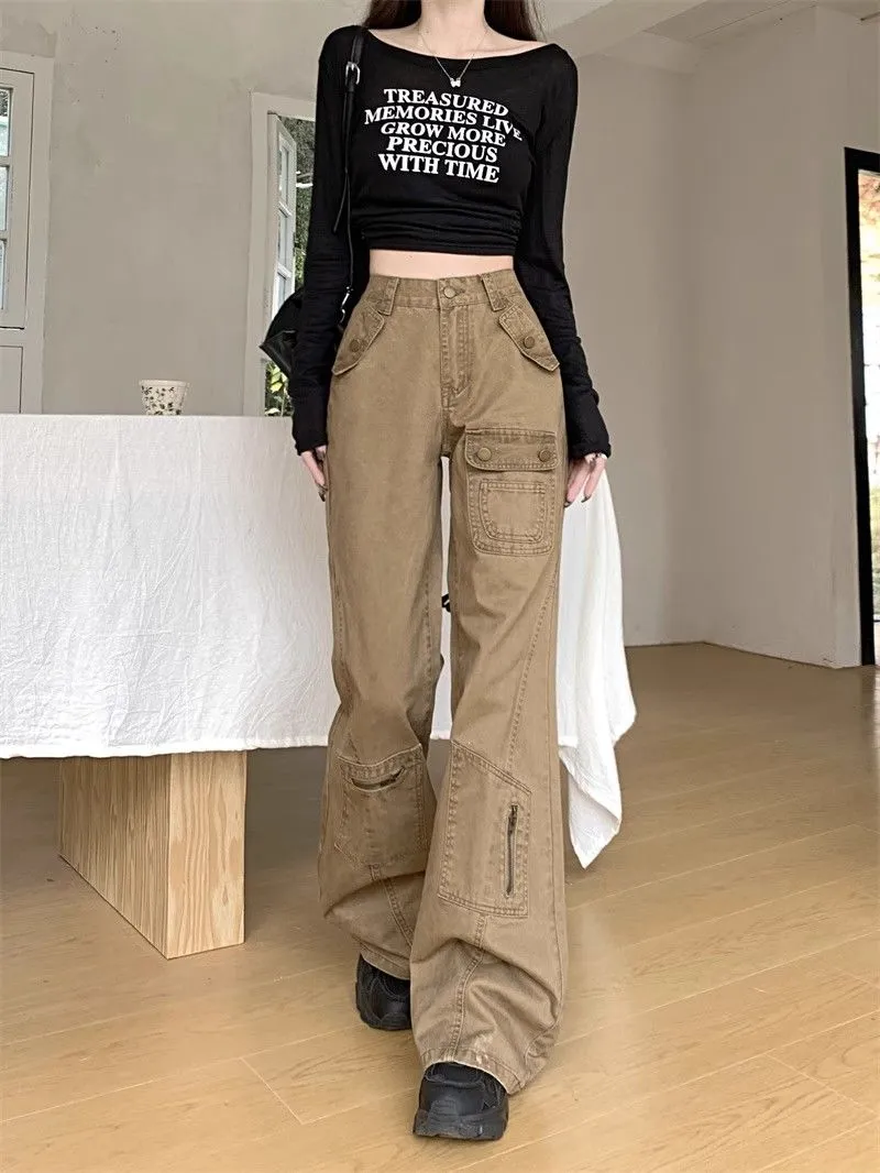 Wide-Leg Multi-Pocket Cargo Pants — Product details 4