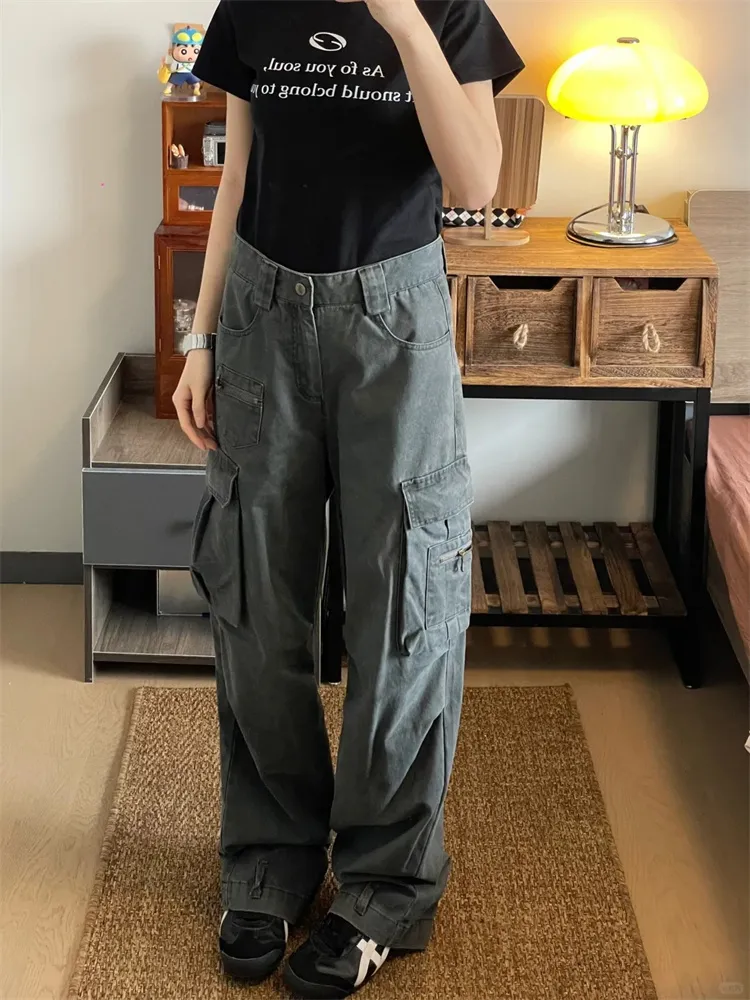Pantalón Cargo multibolsillo para mujer — Detalles del producto 4