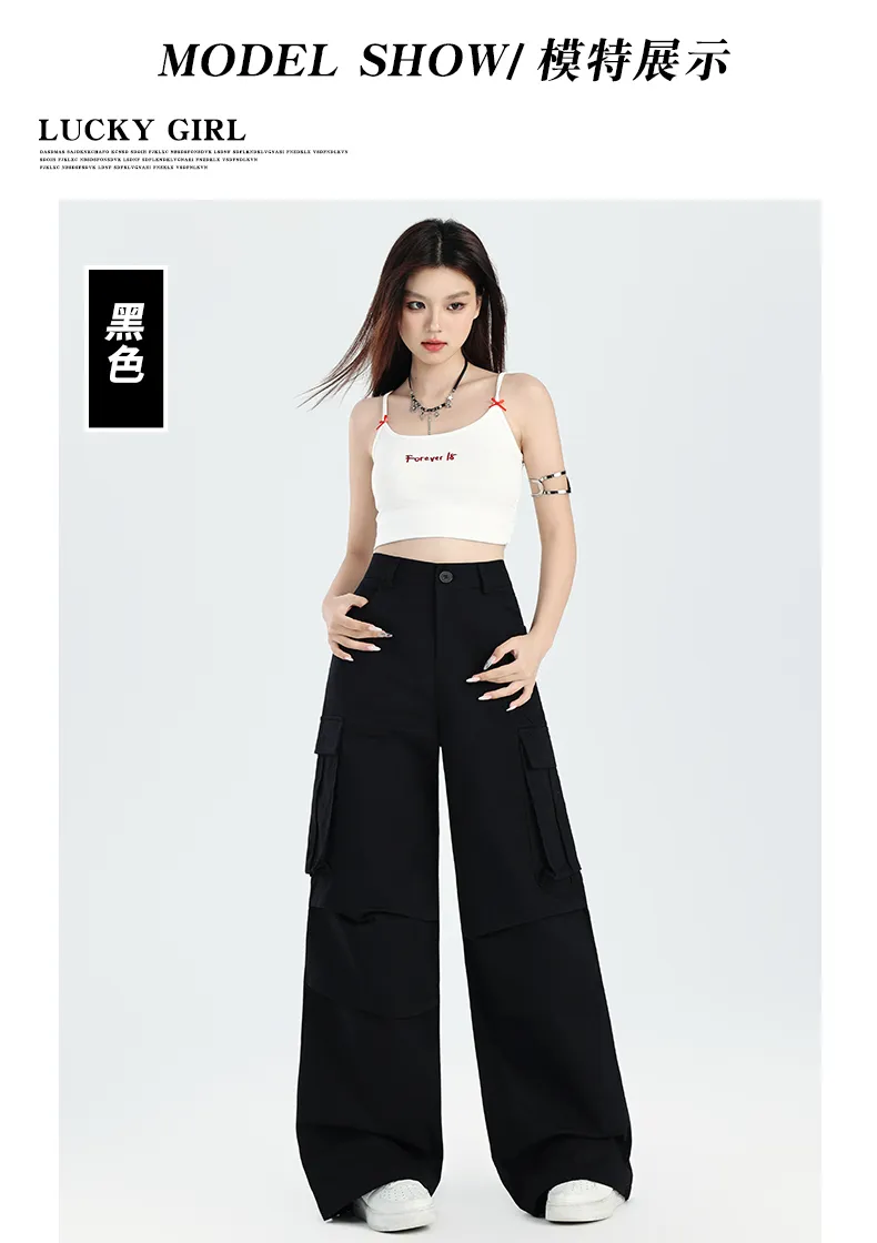 Wide-Leg Multi-Pocket Cargo Pants — Product details 3
