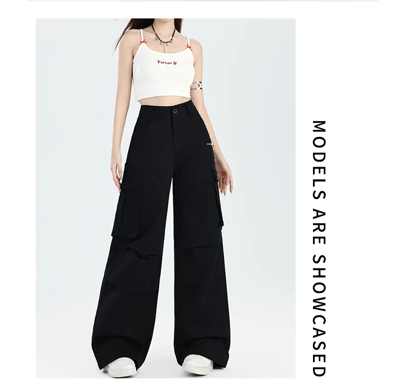 Wide-Leg Multi-Pocket Cargo Pants — Product details 4