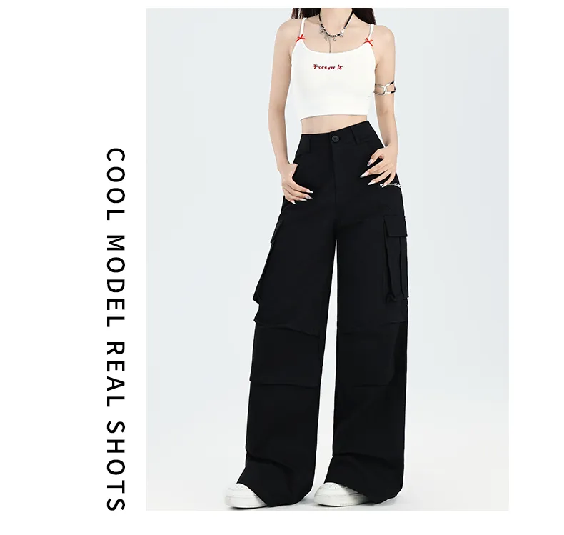 Wide-Leg Multi-Pocket Cargo Pants — Product details 5