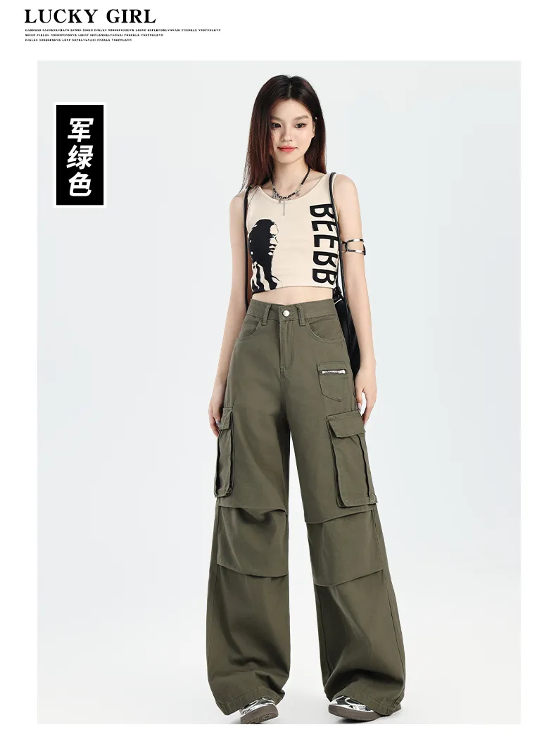 Wide-Leg Multi-Pocket Cargo Pants — Product details 8