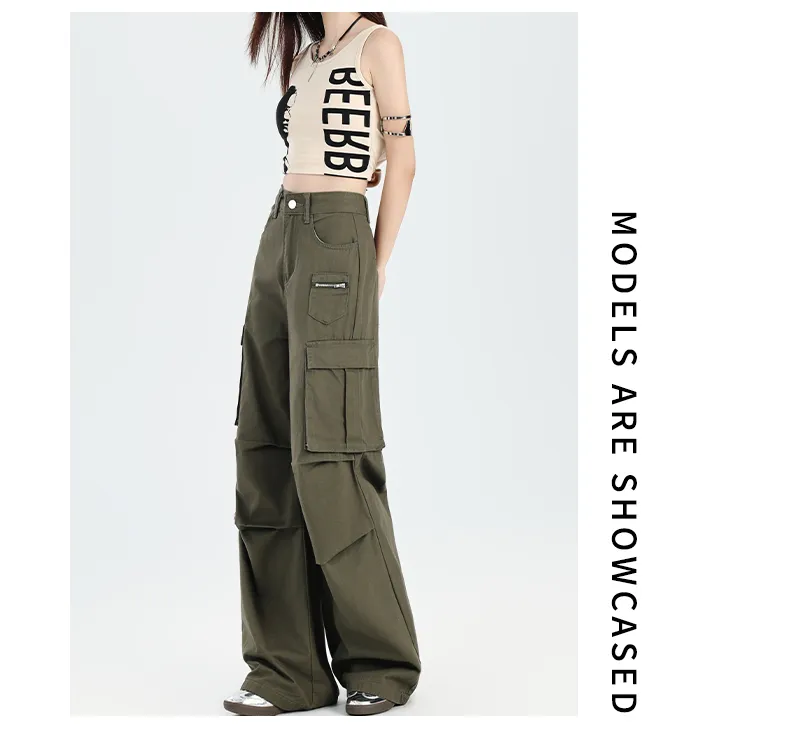 Wide-Leg Multi-Pocket Cargo Pants — Product details 9
