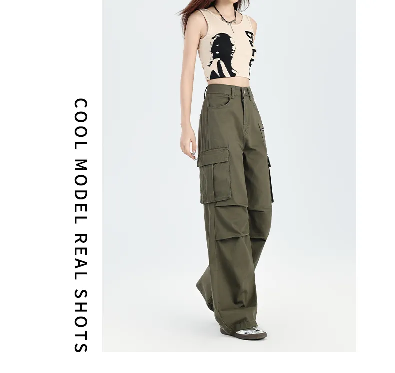 Wide-Leg Multi-Pocket Cargo Pants — Product details 10