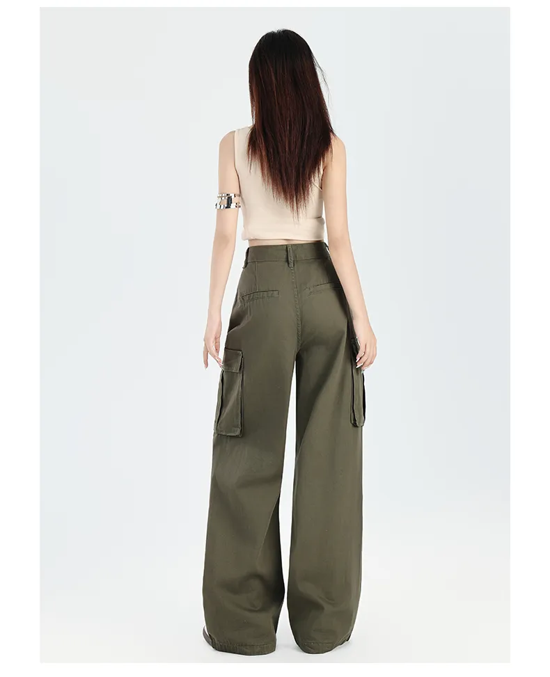 Wide-Leg Multi-Pocket Cargo Pants — Product details 12