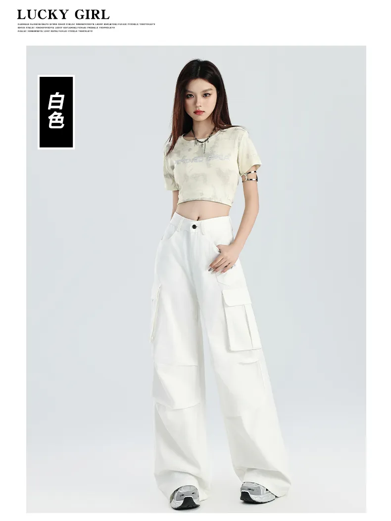 Wide-Leg Multi-Pocket Cargo Pants — Product details 13