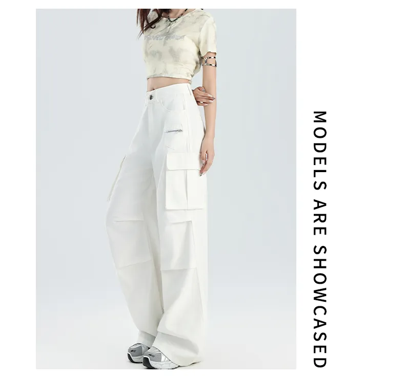 Wide-Leg Multi-Pocket Cargo Pants — Product details 14