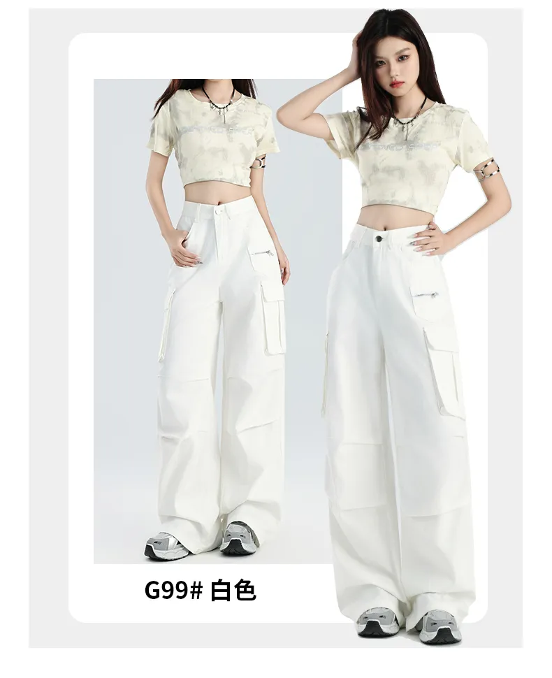 Wide-Leg Multi-Pocket Cargo Pants — Product details 22