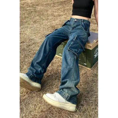 Vintage Wash Multi-Pocket Cargo Pants — view 4