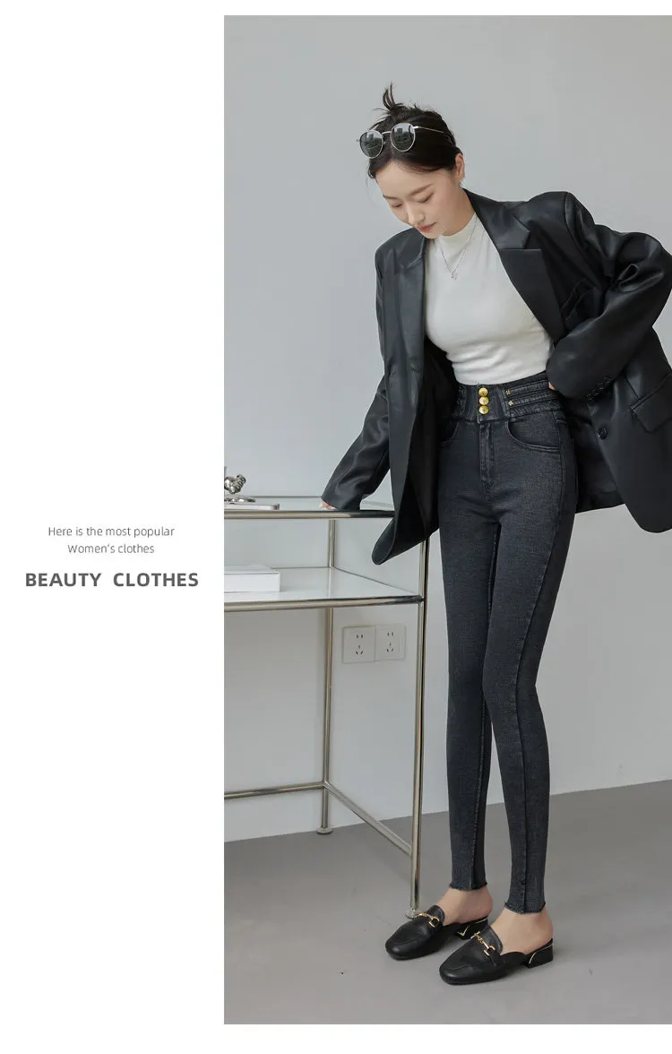 Jeans de tiro alto para mujer — Detalles del producto 11