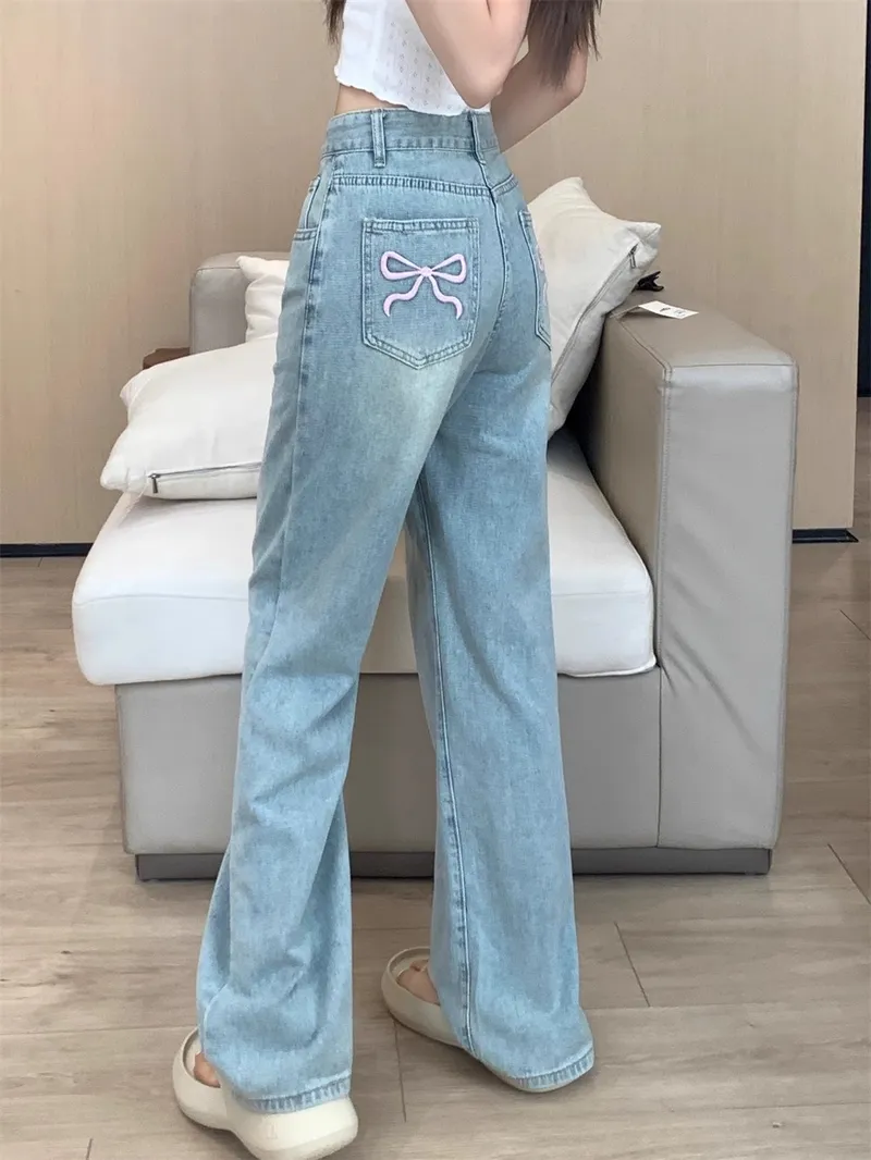 Jeans con bordado para mujer — Detalles del producto 3