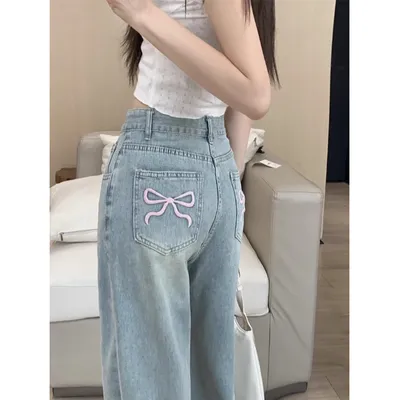 Jeans con bordado para mujer — view 4