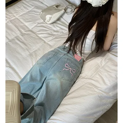 Jeans con bordado para mujer — view 5