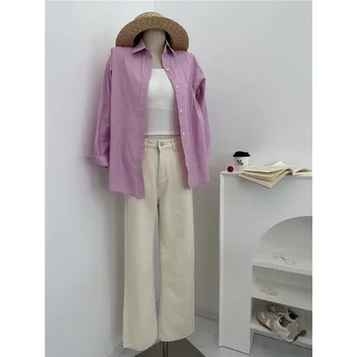 Jeans de corte recto para mujer — view 4