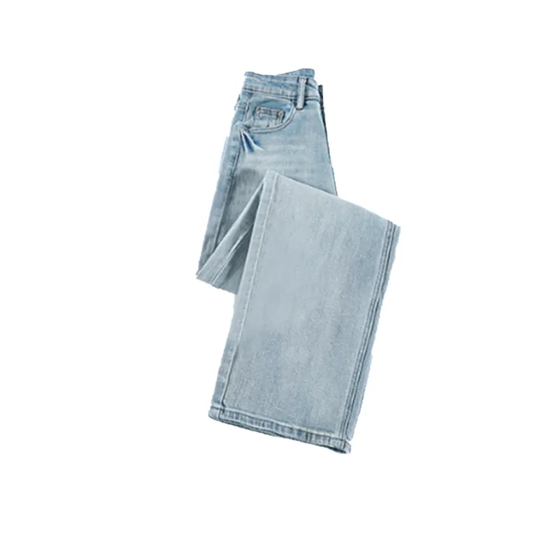 Jeans de pierna ancha, de tiro alto, de corte ligero para mujer — Detalles del producto 5