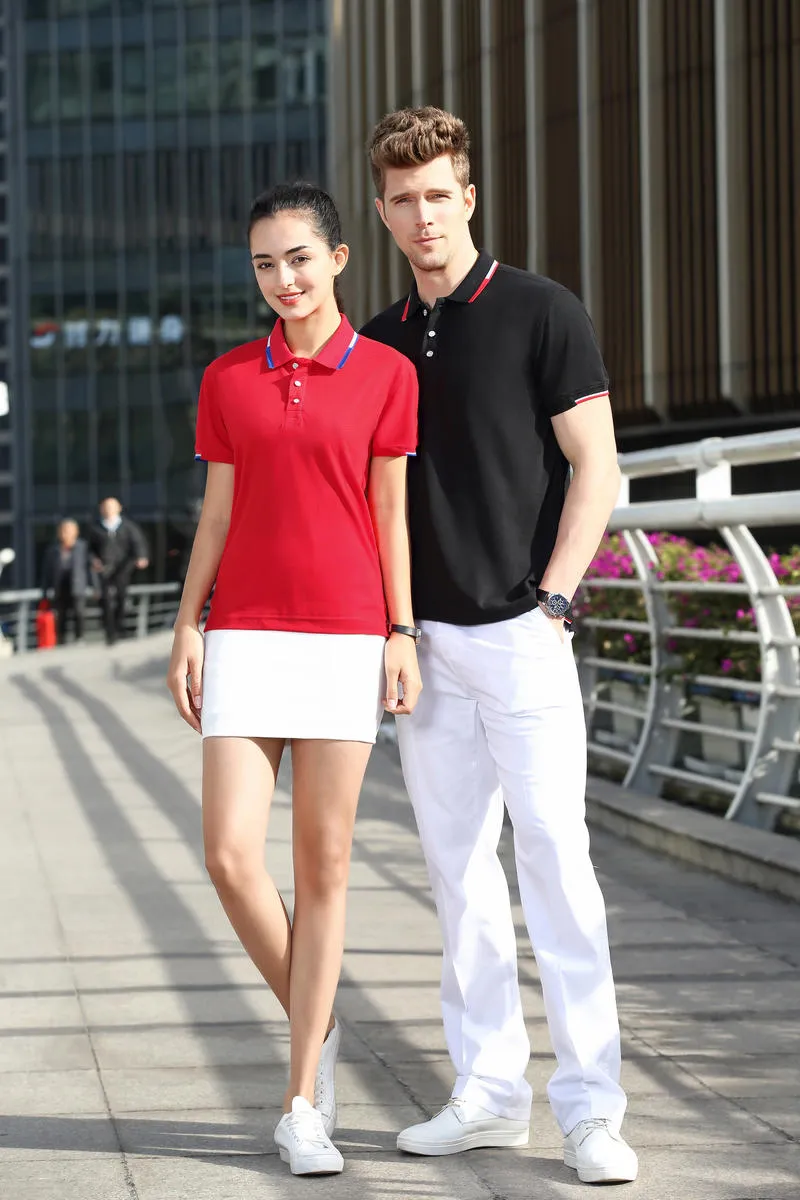 Unisex Reflective Trim Polo Shirt — Product details 6