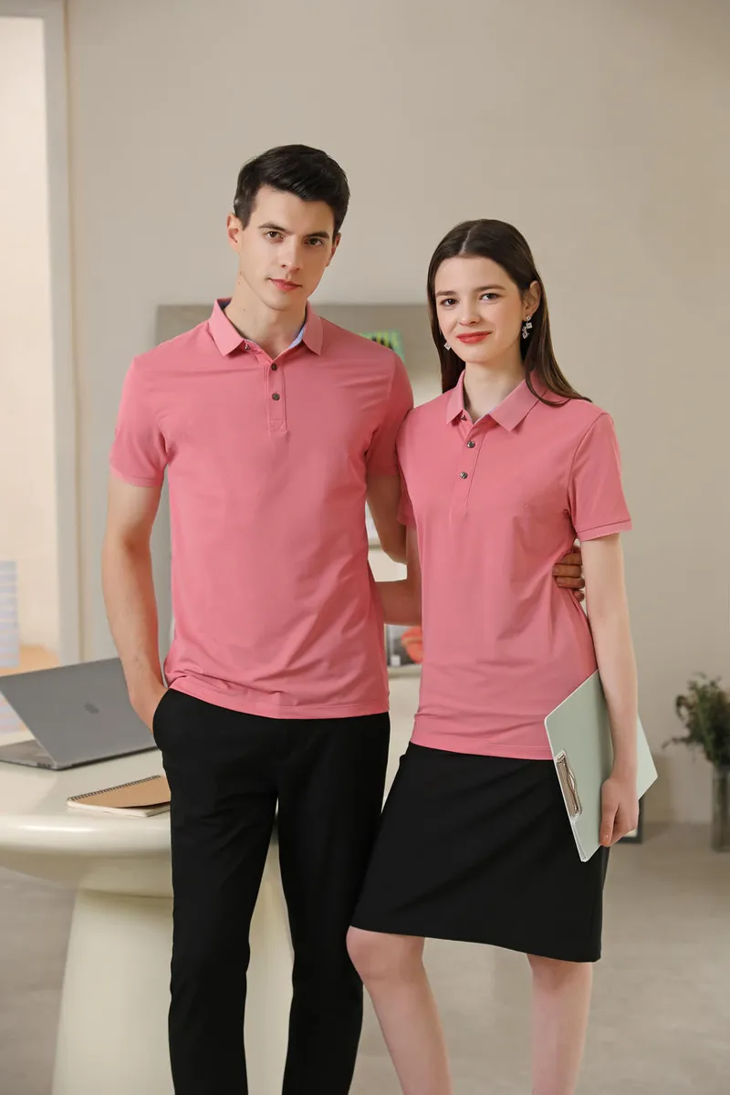 Camisa Polo de tela fresca unisex — Detalles del producto 28