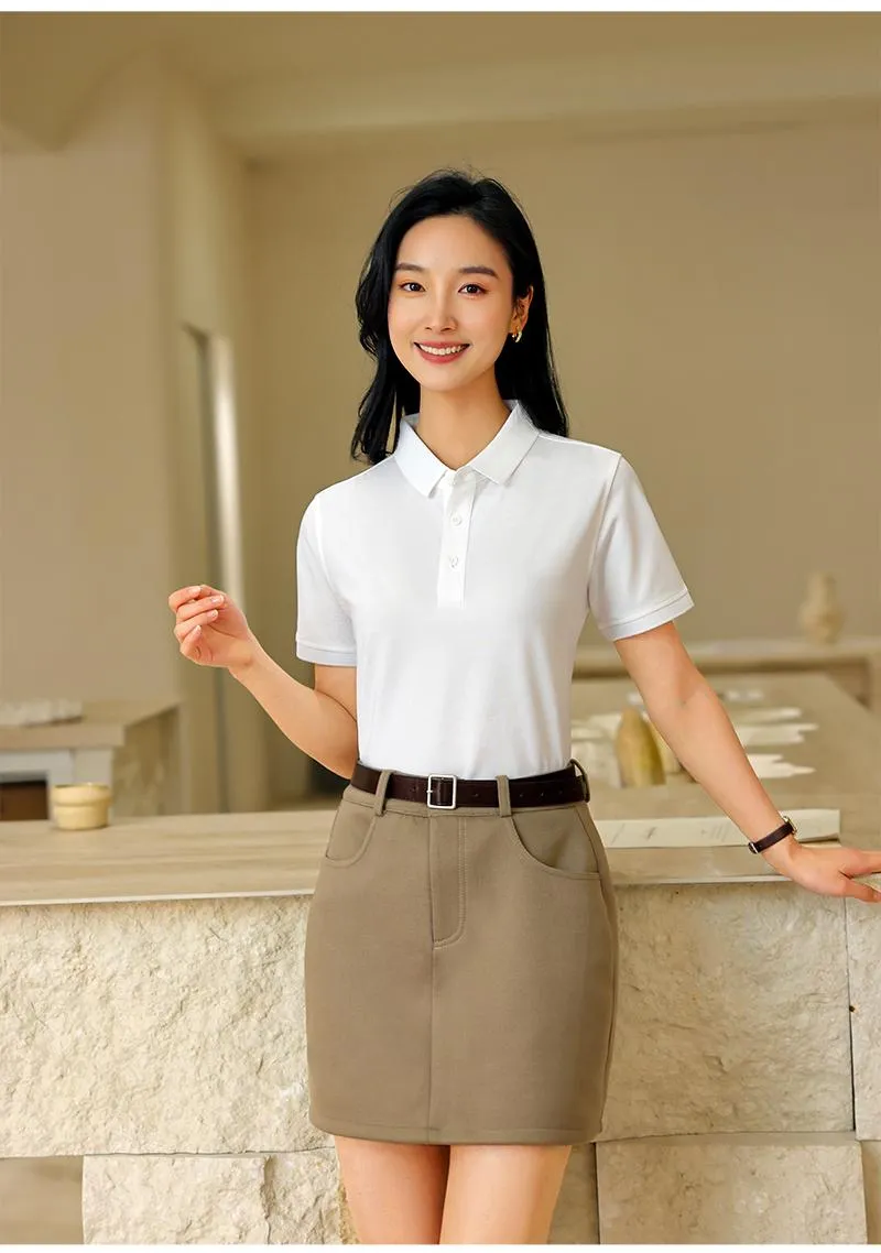 Camisa Polo de tela fresca unisex — Detalles del producto 2