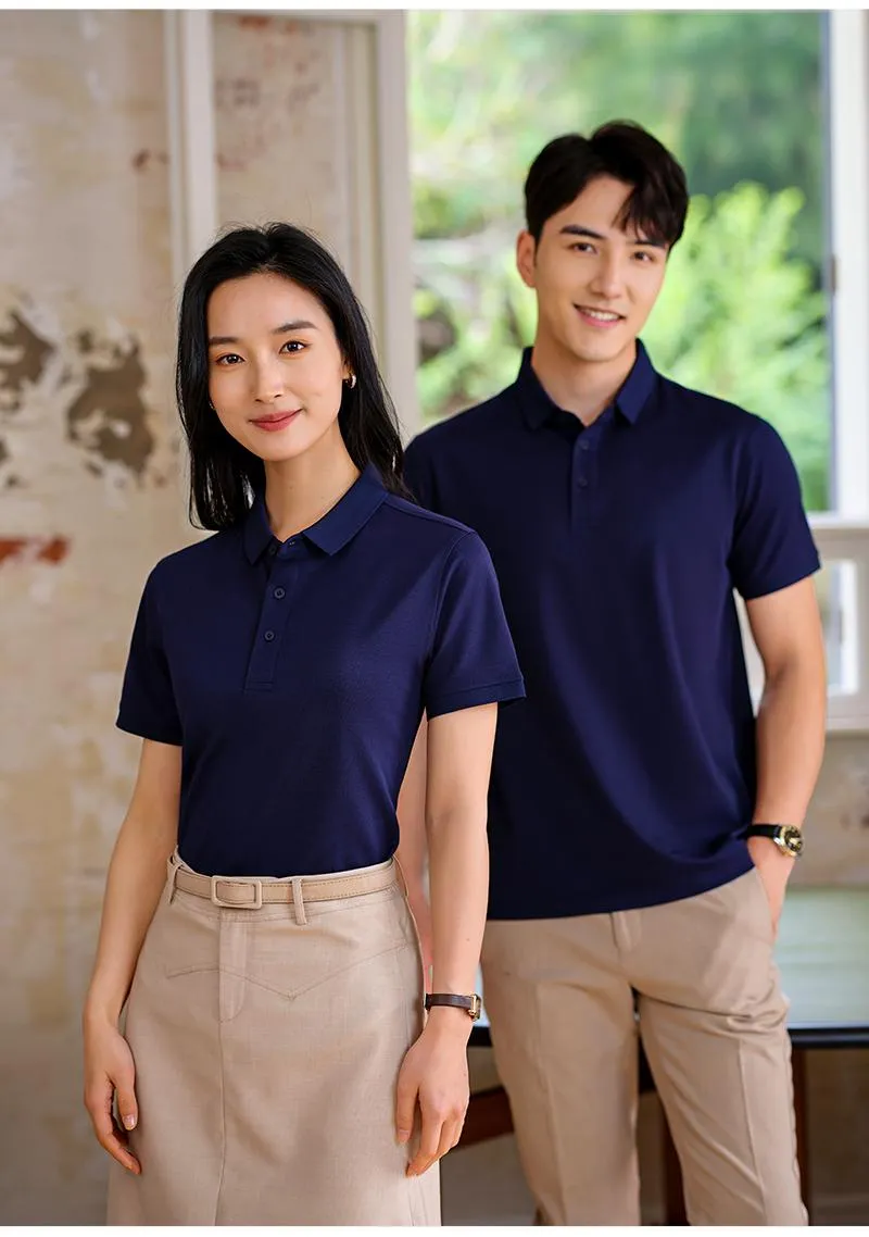 Camisa Polo de tela fresca unisex — Detalles del producto 3