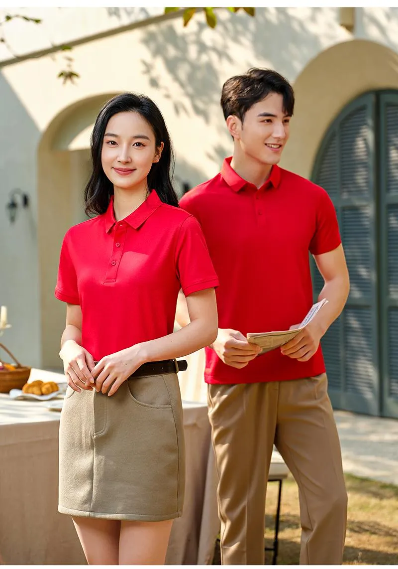 Camisa Polo de tela fresca unisex — Detalles del producto 5