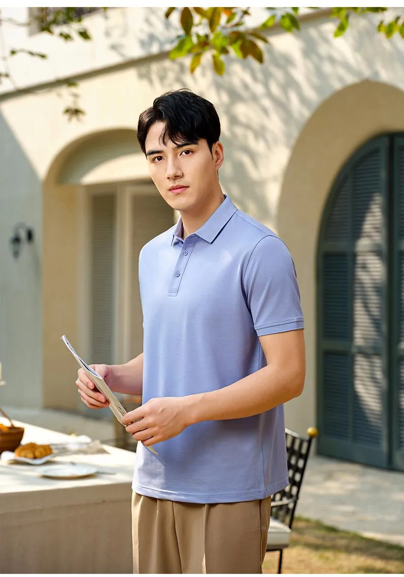Camisa Polo de tela fresca unisex — Detalles del producto 9