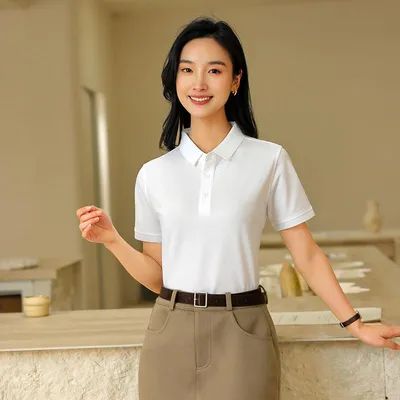 Camisa Polo de tela fresca unisex — view 3