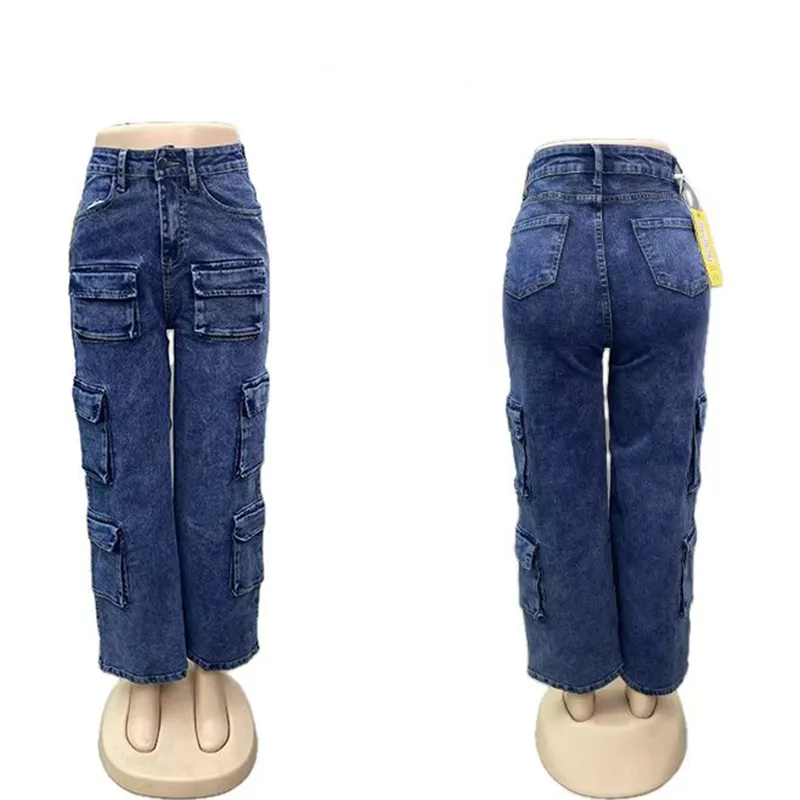 High-Rise Multi-Pocket Jeans — view 1