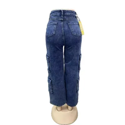 High-Rise Multi-Pocket Jeans — view 3
