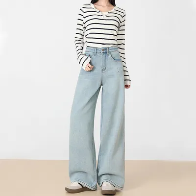 Jeans de corte acampanado, de tiro alto para mujer — view 3