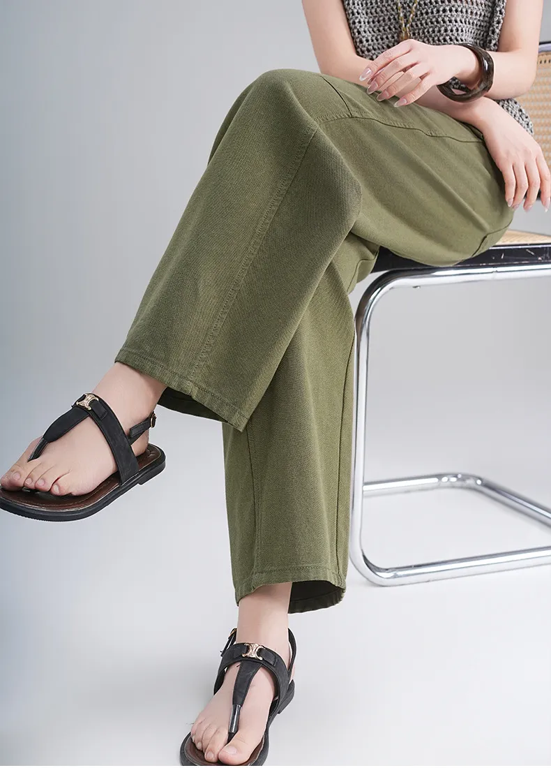 Calça Jeans de cintura alta respirável Feminina — Detalhes do produto 17