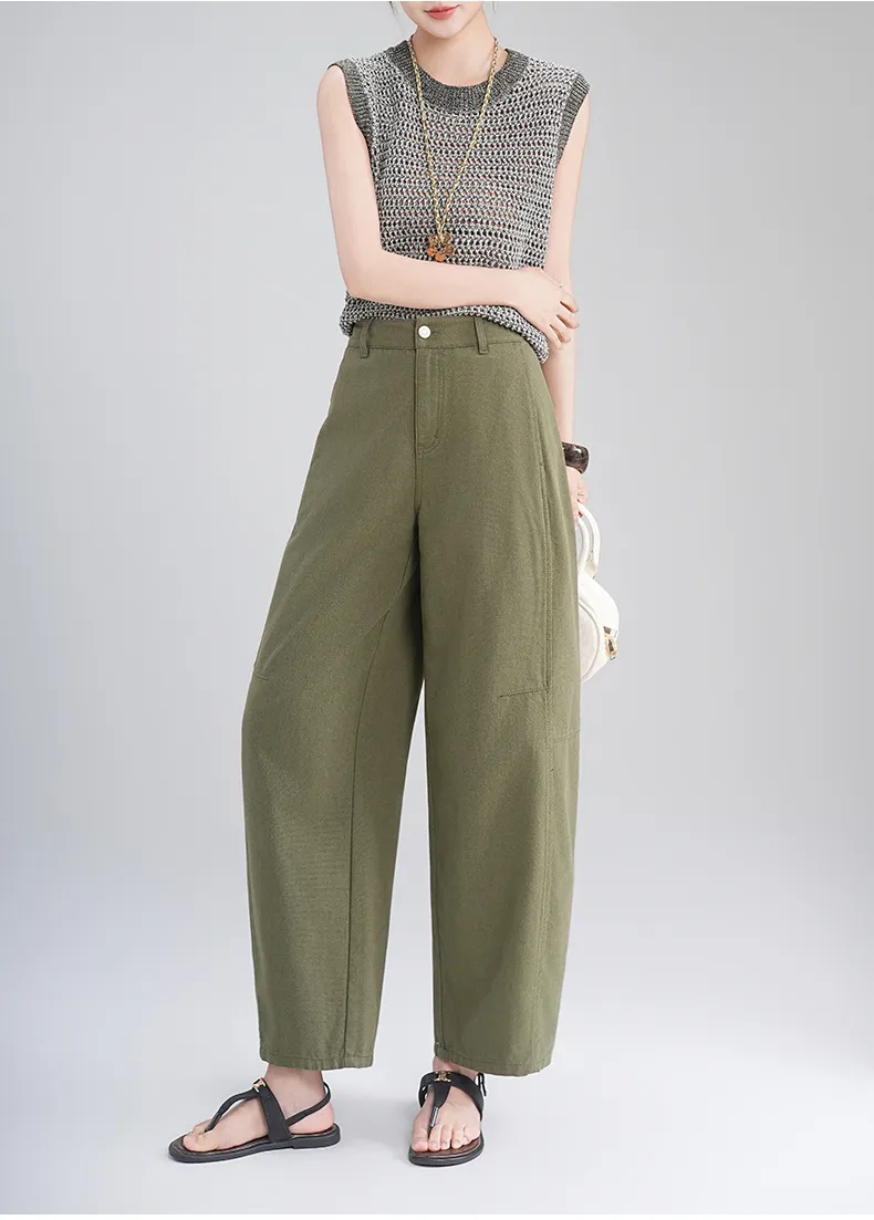 Calça Jeans de cintura alta respirável Feminina — Detalhes do produto 18