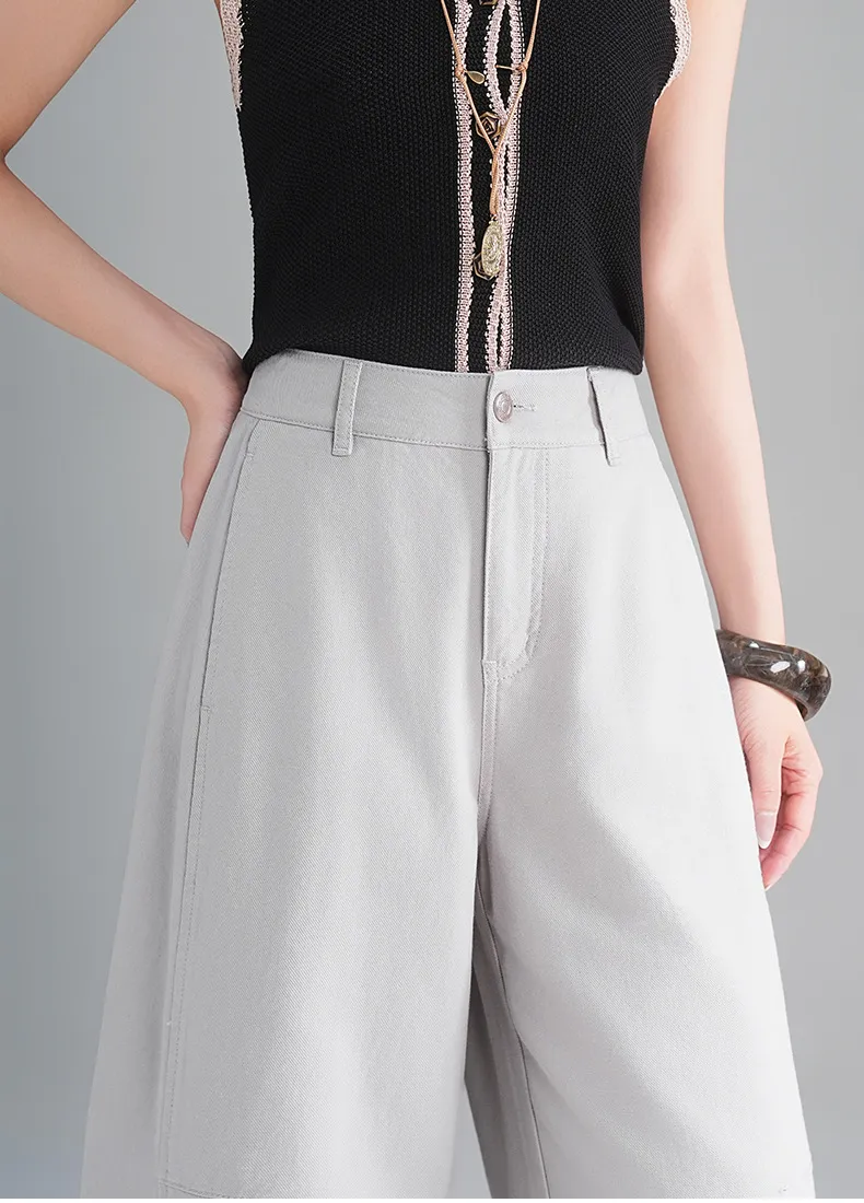 Calça Jeans de cintura alta respirável Feminina — Detalhes do produto 21