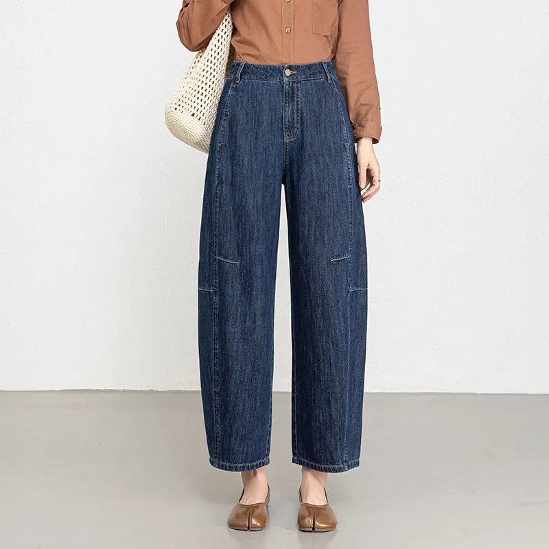 Calça Jeans de cintura alta respirável Feminina — view 1