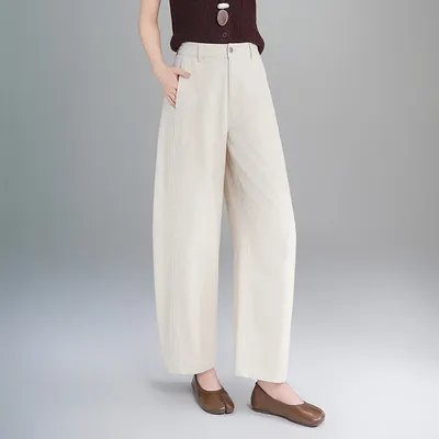Calça Jeans de cintura alta respirável Feminina — view 6