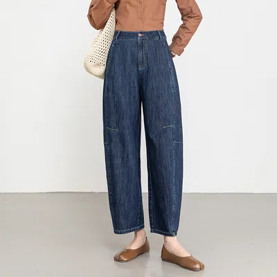Calça Jeans de cintura alta respirável Feminina — view 7