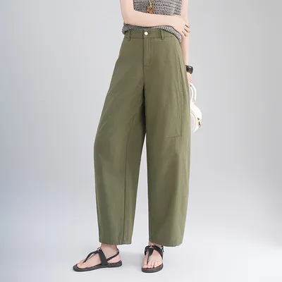 Calça Jeans de cintura alta respirável Feminina — view 8
