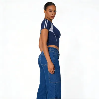 High-Rise Multi-Pocket Jeans — view 4