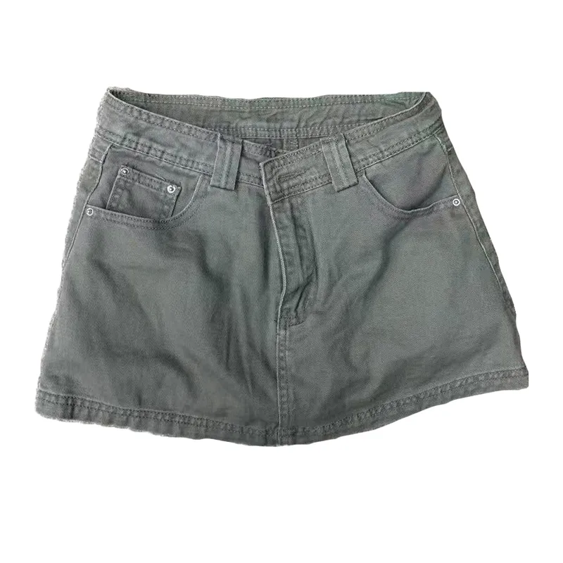 A-Line High-Rise Petite Denim Skirt — view 1