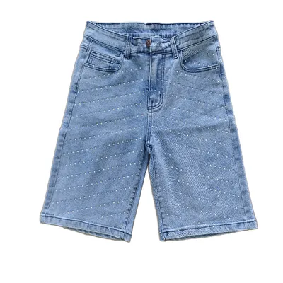 Unisex Vintage Wash Denim Shorts — LX-DS-015