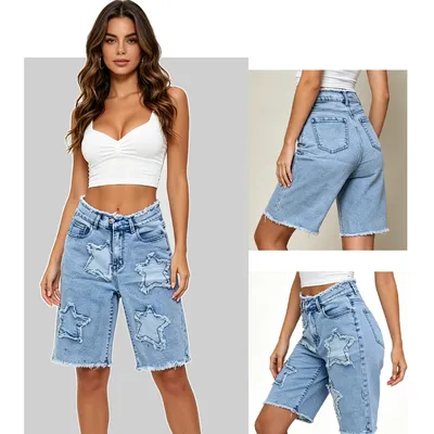 Shorts de Mezclilla con lavado vintage unisex — view 3